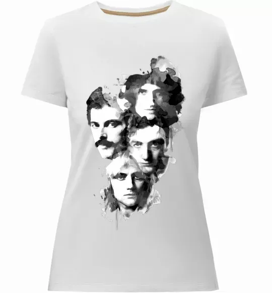 Жіноча преміум футболка Queen forever Білий фото