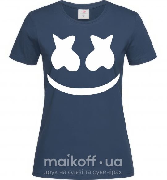Женская футболка Marshmello Темно-синий фото
