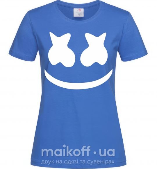 Женская футболка Marshmello Ярко-синий фото