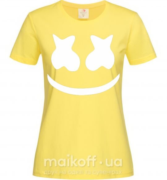 Жіноча футболка Marshmello Лимонний фото