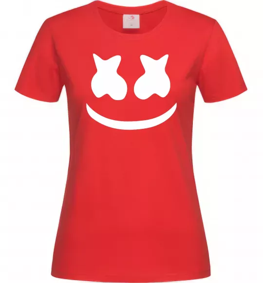 Женская футболка Marshmello Красный фото