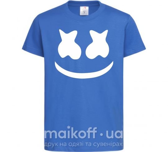 Детская футболка Marshmello Ярко-синий фото