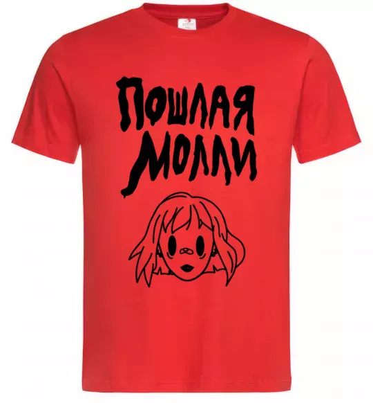 Мужская футболка Пошлая Молли Красный фото