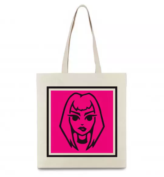 Эко-сумка Пошлая Молли лого Бежевый фото