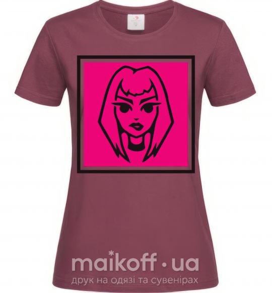 Жіноча футболка Пошлая Молли лого Бордовий фото