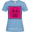 Женская футболка Пошлая Молли лого Голубой фото