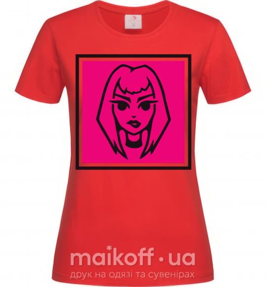 Женская футболка Пошлая Молли лого Красный фото