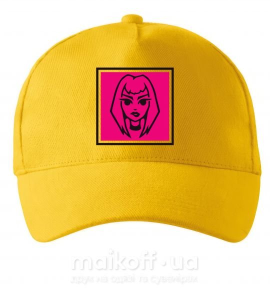 Кепка Пошлая Молли лого Сонячно жовтий фото