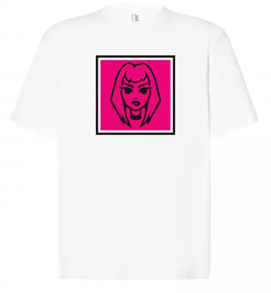 Футболка Оверсайз Пошлая Молли лого Белый фото