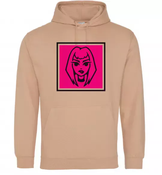 Мужская толстовка (худи) Пошлая Молли лого Песочный фото