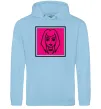 Женская толстовка (худи) Пошлая Молли лого Голубой фото