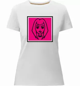 Женская премиум футболка Пошлая Молли Белый фото