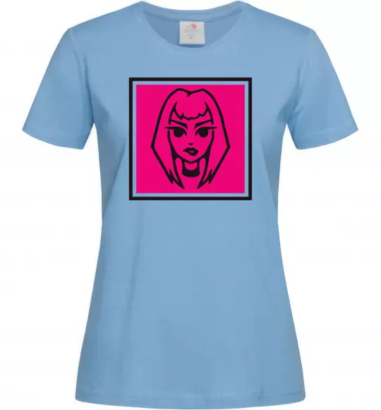 Жіноча футболка Пошлая Молли лого Блакитний фото