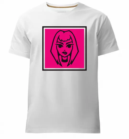 Мужская премиум футболка Пошлая Молли лого Белый фото