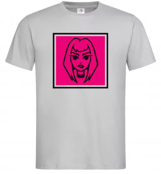 Мужская футболка Пошлая Молли лого Серый фото