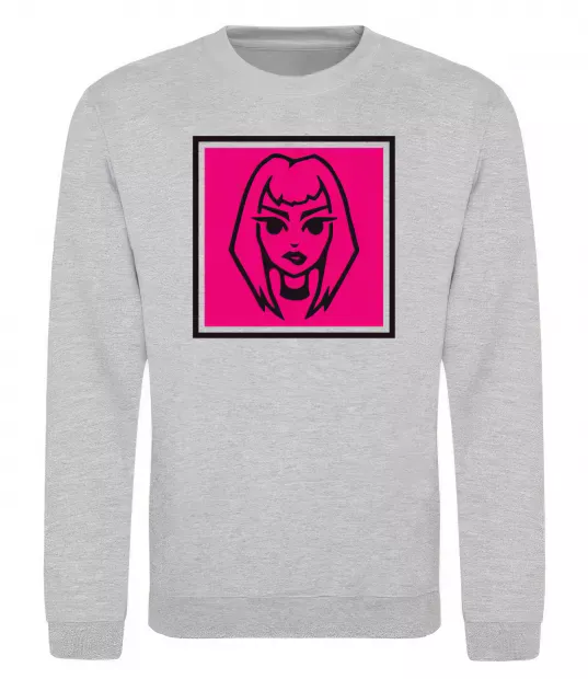 Світшот Пошлая Молли лого Сірий меланж фото