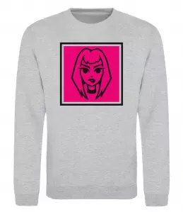 Свитшот Пошлая Молли Серый меланж фото