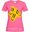 Жіноча футболка Смайлик Пошлая Молли Яскраво-рожевий фото