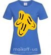 Жіноча футболка Смайлик Пошлая Молли Яскраво-синій фото