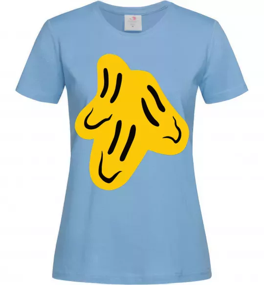 Жіноча футболка Смайлик Пошлая Молли Блакитний фото
