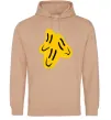 Жіноча толстовка (худі) Смайлик Пошлая Молли Пісочний фото