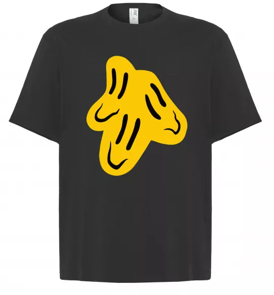 Футболка Оверсайз Смайлик Пошлая Молли Чорний фото