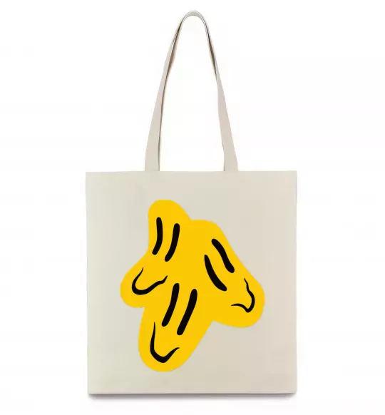 Эко-сумка Смайлик Пошлая Молли Бежевый фото