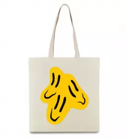 Эко-сумка Смайлик Пошлая Молли Бежевый фото