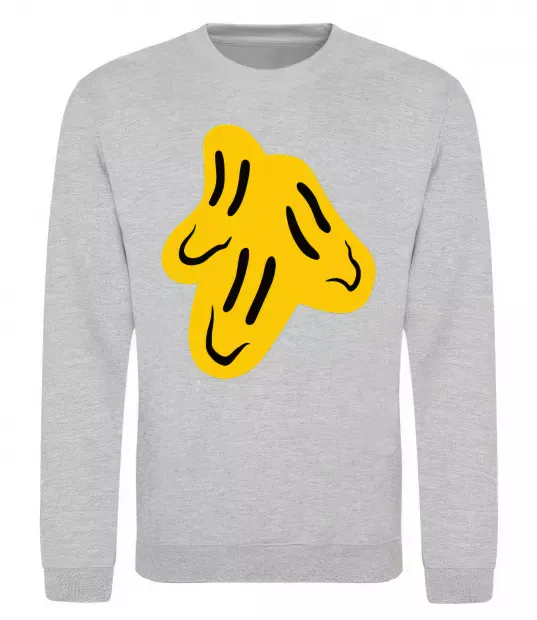 Світшот Смайлик Пошлая Молли Сірий меланж фото