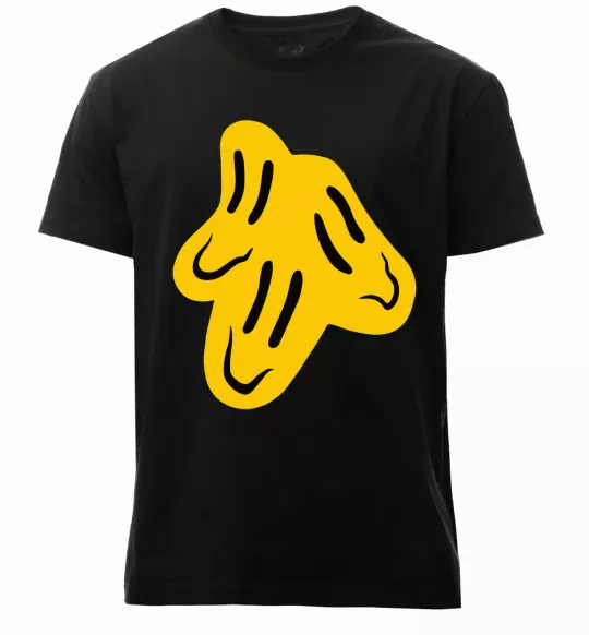 Мужская премиум футболка Смайлик Пошлая Молли Черный фото