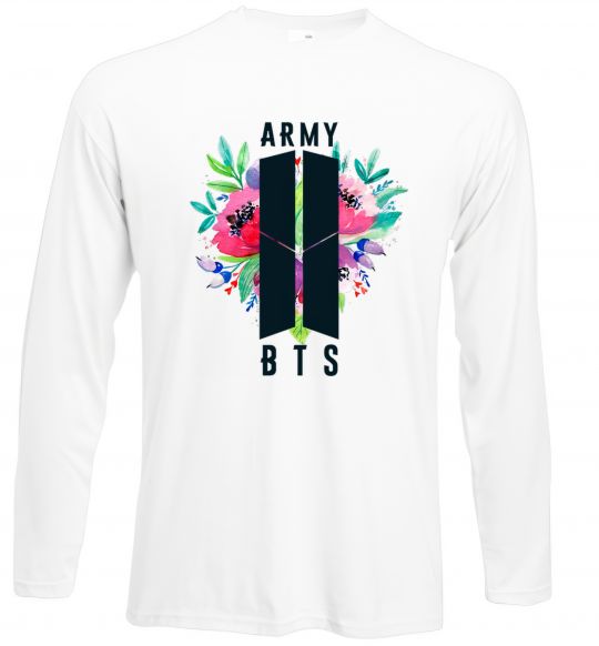 Лонгслів Army BTS Білий фото