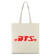 Еко-сумка BTS logo Бежевий Еко-сумка BTS logo Бежевий фото