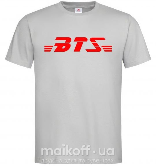 Чоловіча футболка BTS logo Сірий фото