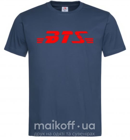 Мужская футболка BTS logo Темно-синий фото