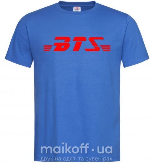 Мужская футболка BTS logo Ярко-синий фото