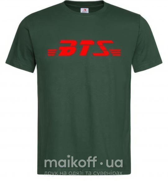 Мужская футболка BTS logo Темно-зеленый фото