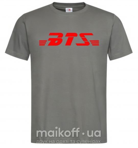 Чоловіча футболка BTS logo Графіт фото