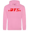 Мужская толстовка (худи) BTS logo Розовый фото