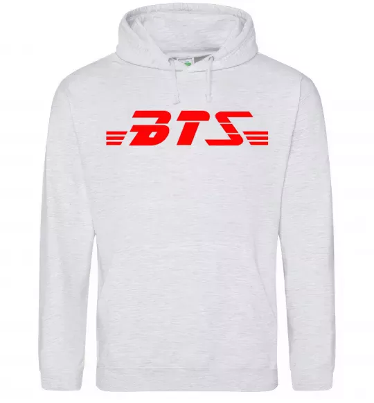 Жіноча толстовка (худі) BTS logo Сірий меланж фото