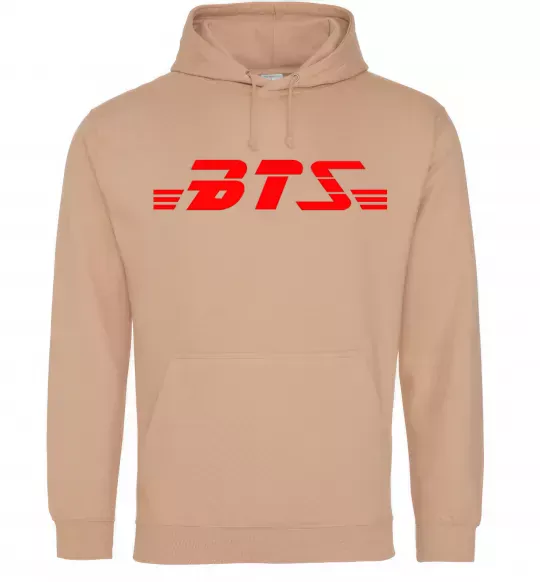Жіноча толстовка (худі) BTS logo Пісочний фото
