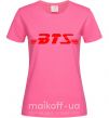 Жіноча футболка BTS logo Яскраво-рожевий фото