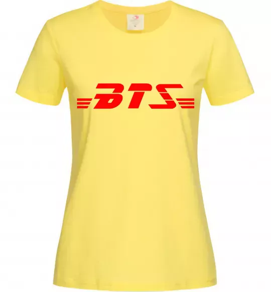 Жіноча футболка BTS logo Лимонний фото
