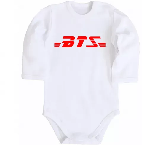 Детский боди BTS logo Белый фото
