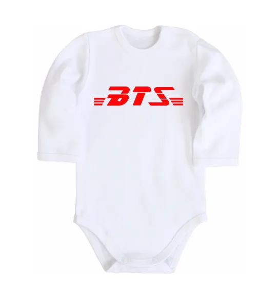 Дитячий бодік BTS logo Білий фото