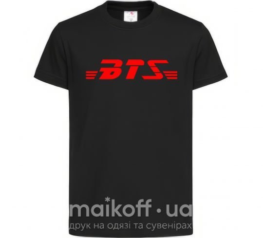 Дитяча футболка BTS logo Чорний фото