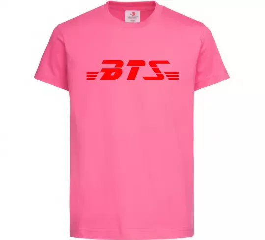 Дитяча футболка BTS logo Яскраво-рожевий фото