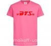 Детская футболка BTS logo Ярко-розовый фото