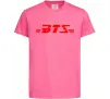 Дитяча футболка BTS logo Яскраво-рожевий фото