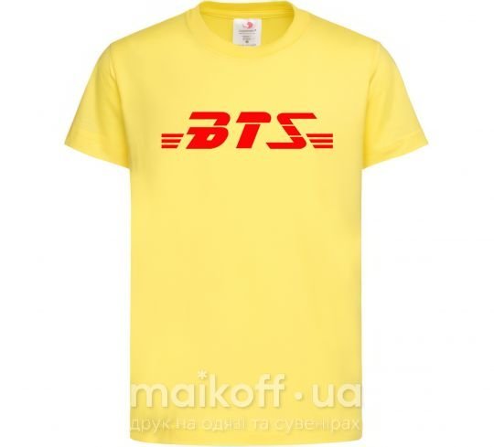 Дитяча футболка BTS logo Лимонний фото