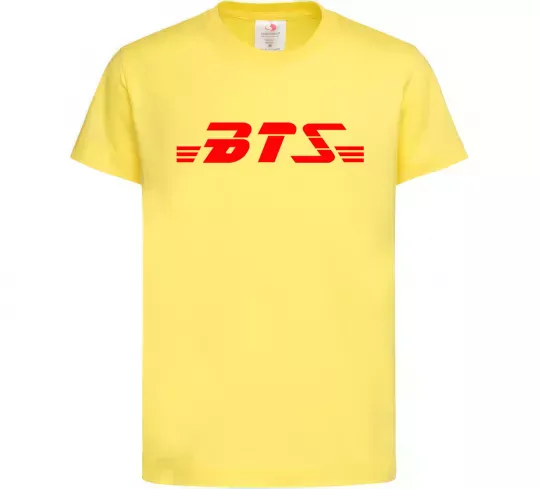 Дитяча футболка BTS logo Лимонний фото